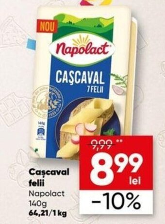 PROFI Napolact cașcaval felii 140g Ofertă