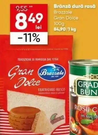 PROFI Brazzale gran dolce brânză dură rasă 100g Ofertă