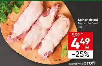 PROFI Spinări de pui Ofertă