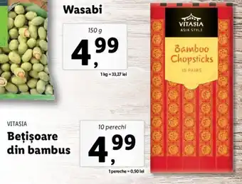 Lidl Vitasia bețișoare din bambus 10 perechi Ofertă