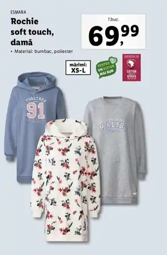 Lidl Esmara rochie soft touch damă 1 buc Ofertă