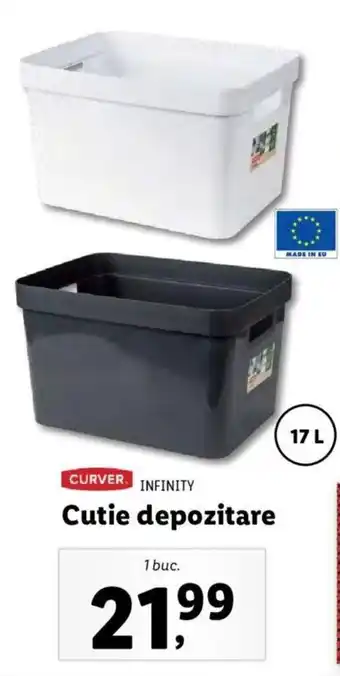 Lidl Infinity cutie depozitare 17l 1 buc Ofertă