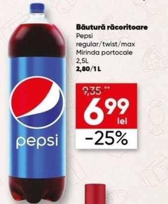 PROFI Pepsi regular / twist / max Mirinda portocale băutură răcoritoare 2,5l Ofertă