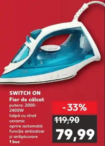 Kaufland Switch on fier de călcat 2000-2400W Ofertă