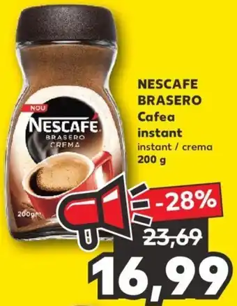 Kaufland Nescafe brasero cafea instant 200g Ofertă