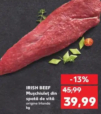 Kaufland Irish beef mușchiulet din spată de vită Ofertă
