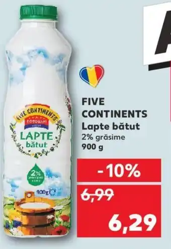 Kaufland Five continents lapte bătut 900g Ofertă