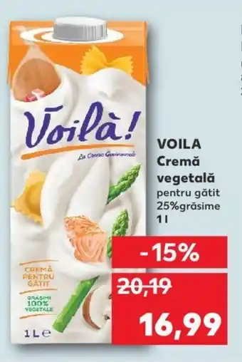 Kaufland Voila cremă vegetală 1l Ofertă