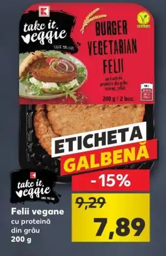 Kaufland Felii vegane 200g Ofertă