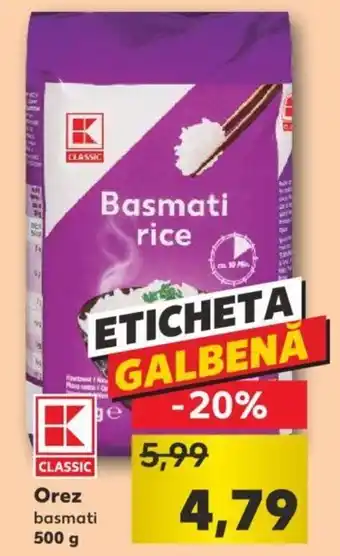 Kaufland Orez basmati 500g Ofertă