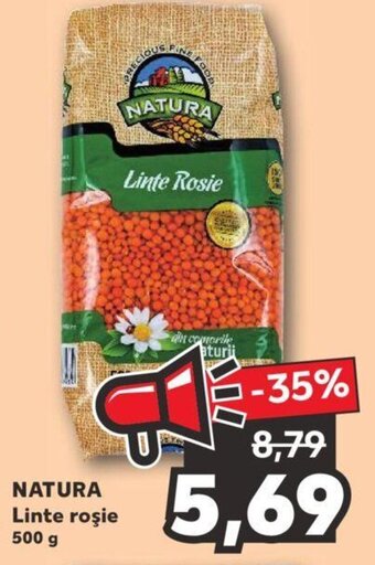 Kaufland Natura linte roșie 500g Ofertă