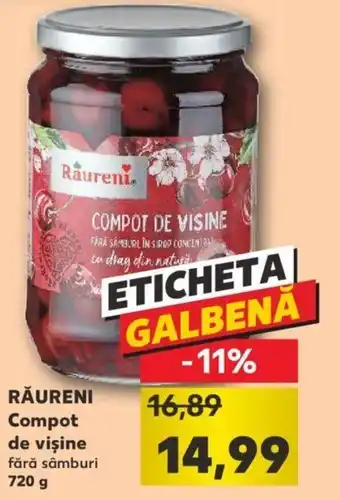 Kaufland Răureni compot de vișine 720g Ofertă
