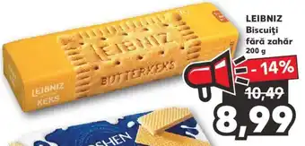 Kaufland Leibniz biscuiți fără zahăr 200g Ofertă