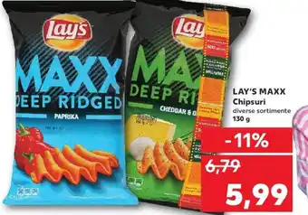 Kaufland Lay's maxx chipsuri 130g Ofertă