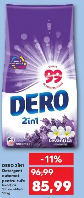 Kaufland Dero 2în1 detergent automat pentru rufe 10kg Ofertă
