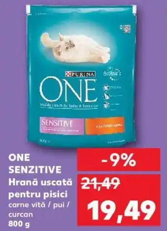 Kaufland Purina one senzitive hrană uscată pentru pisici 800g Ofertă