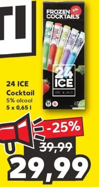 Kaufland 24 ice cocktail 5% alcool 5 x 0.65l Ofertă