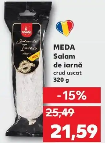 Kaufland Meda salam de iarnă crud uscat 320g Ofertă