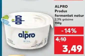 Kaufland Alpro produs fermentat natur 2.3% grăsime 150g Ofertă