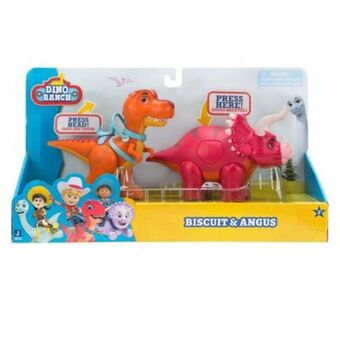Noriel Set 2 dinozauri, biscuit si angus, dino ranch, deluxe dino pack, dnr0008 Ofertă
