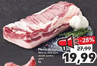 Kaufland Fleică de porc fără os fără șoric ideală pentru gătit kg Ofertă