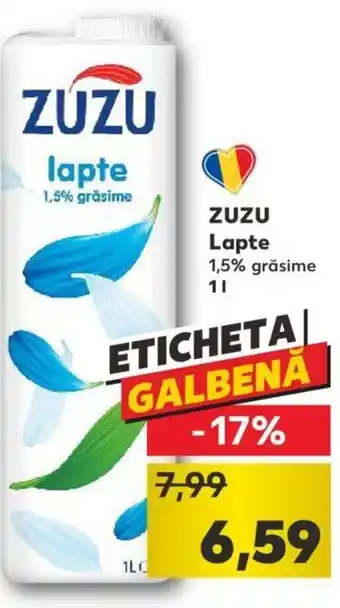 Kaufland Zuzu lapte 1.5% grăsime 1l Ofertă