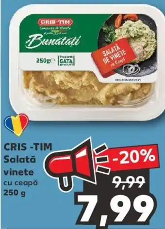 Kaufland Cristim salată vinete cu ceapă 250g Ofertă