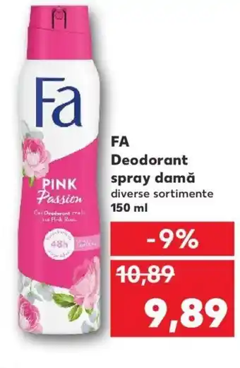 Kaufland Fa deodorant spray damă 150ml Ofertă