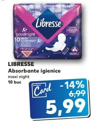 Kaufland Libresse absorbante igienice 10buc Ofertă