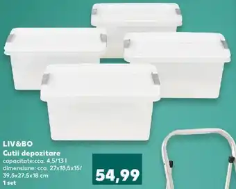 Kaufland LIV&BO cutii depozitare 4,5/13l Ofertă