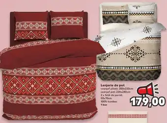 Kaufland Lenjerie de pat 200x220cm 220x240cm 50x70cm 1buc Ofertă