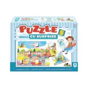Noriel Puzzle noriel - vehicule cu surprize, 36 piese Ofertă