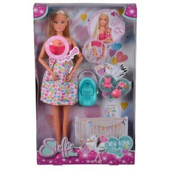 Noriel Set papusa steffi love cu bebelus, 29 cm Ofertă