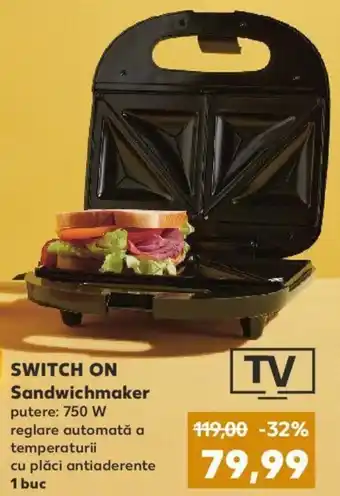 Kaufland Switch on sandwichmaker 750w Ofertă