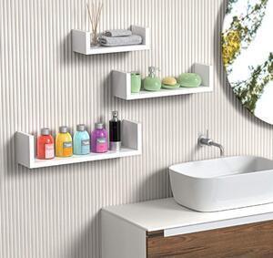 Favi Set 3 rafturi de perete camera copil, mumbai, alb Ofertă