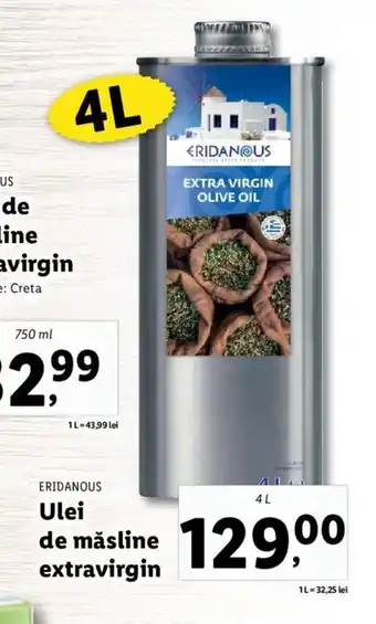 Lidl Eridanous ulei de măsline extravirgin 4l Ofertă