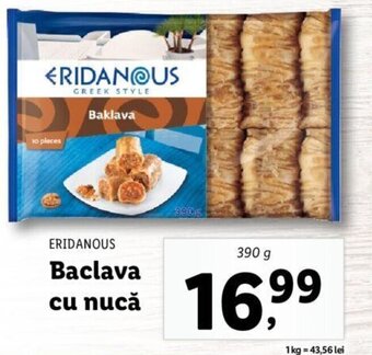 Eridanous baclava cu nucă 390g