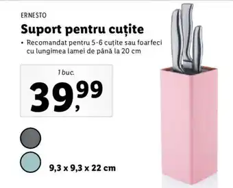 Lidl Ernesto suport pentru cuțite recomandat pentru 5-6 cuțite sau foarfeci cu lungimea lamei de până la 20 cm 1 buc Ofertă