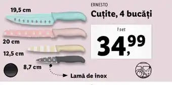 Ernesto cuțite 4 bucăți 1 set