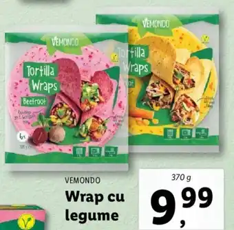 Lidl Vemondo wrap cu legume 370g Ofertă