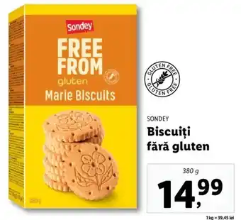 Lidl Sondey biscuiți fără gluten 380g Ofertă