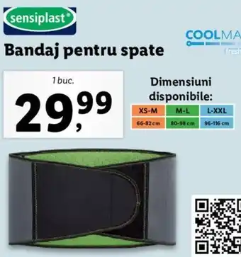 Lidl Sensiplast bandaj pentru spate 1 buc Ofertă