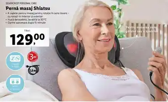 Lidl SIlvercrest personal care pernă masaj shiatsu 4 capete de masaj funcție de înălzire 1 buc Ofertă