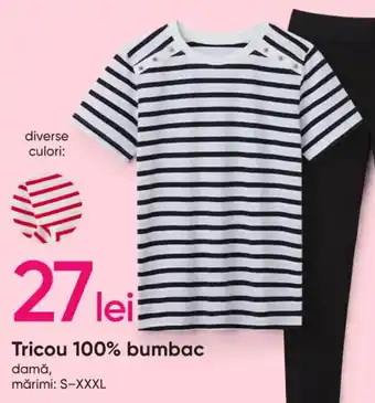 Pepco Tricou 100% bumbac damă diverse culori Ofertă