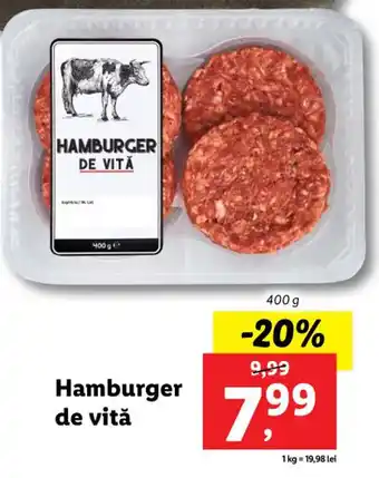 Hamburger de vită 400g