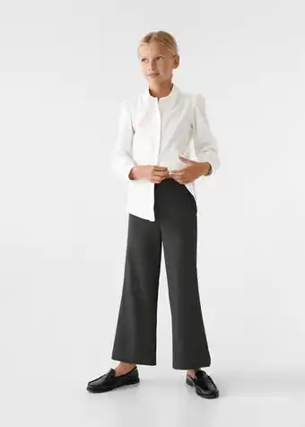 Pantaloni culottes cu nasturi
