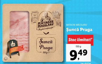 Lidl Matache măcelaru șuncă praga 150g Ofertă