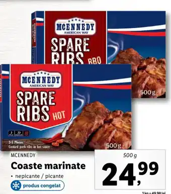 Lidl Mcennedy coaste marinate nepicante / picante 500g Ofertă