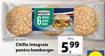Lidl Mcennedy chifle integrale pentru hamburger 300g Ofertă