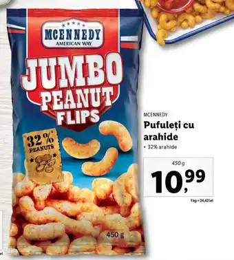 Lidl Mcennedy pufuleți cu arahide 32% arahide Ofertă